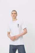 Ying Yang Printed Regular Fit White  T-shirt