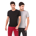 Regular Fit Black And Grey Combo T-shirt