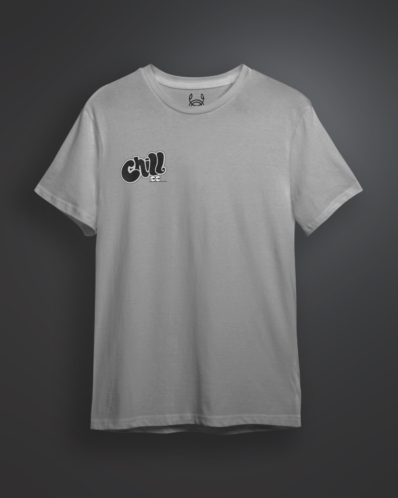 Chill Printed Solid Regular Fit T-shirt