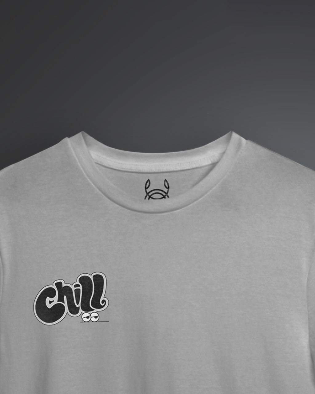 Chill Printed Solid Regular Fit T-shirt
