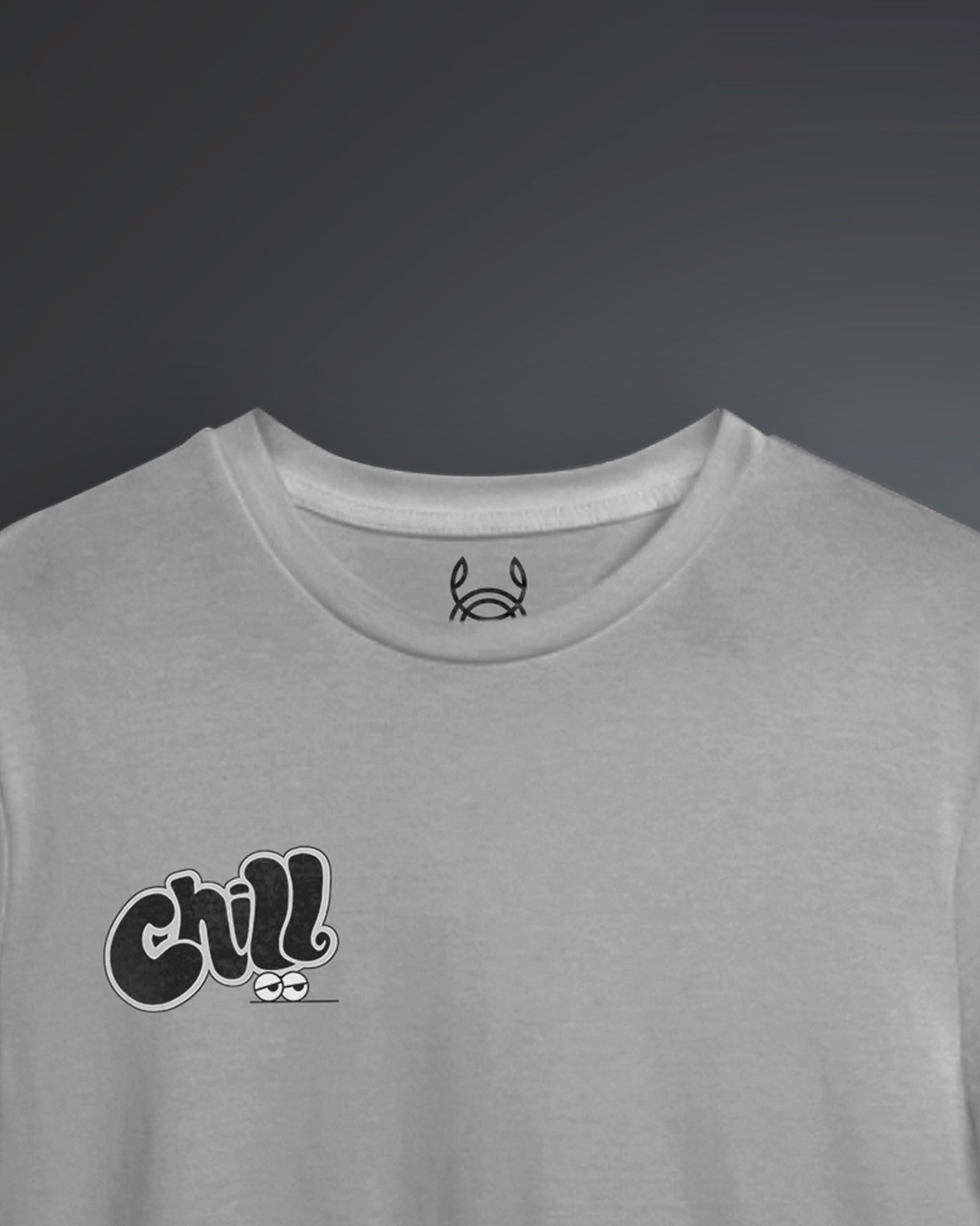Chill Printed Solid Regular Fit T-shirt