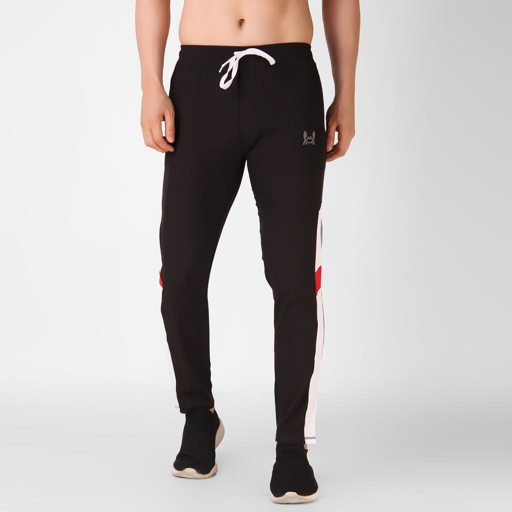 Black Active Track Pant For Mens