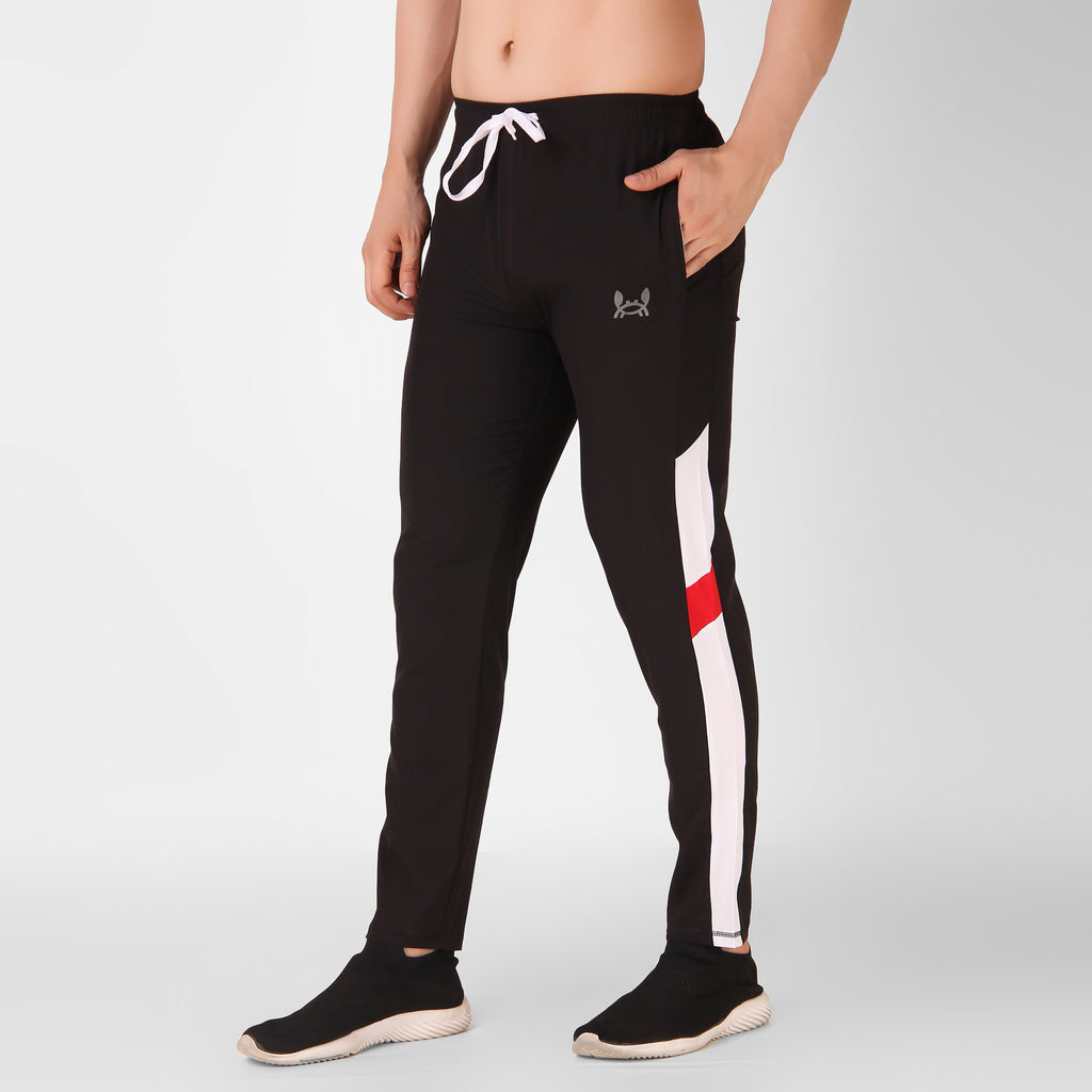 Black Active Track Pant For Mens
