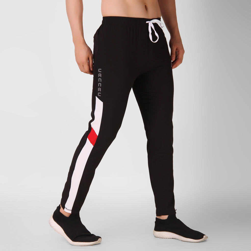 Black Active Track Pant For Mens