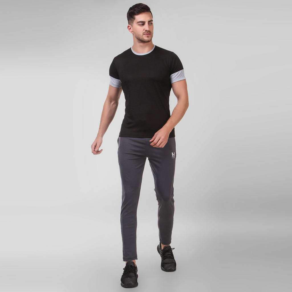 Men Grey  4 Way Track Pant