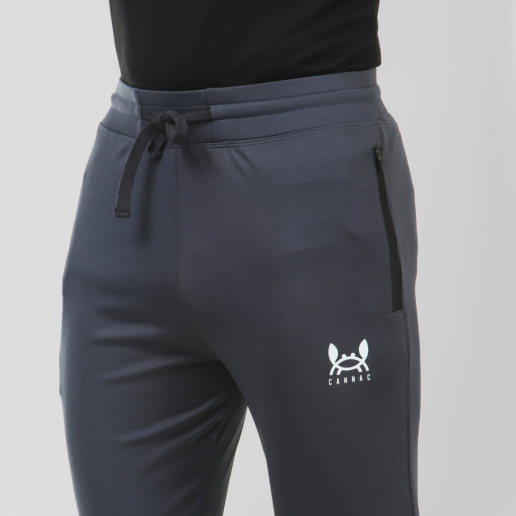 Men Grey  4 Way Track Pant