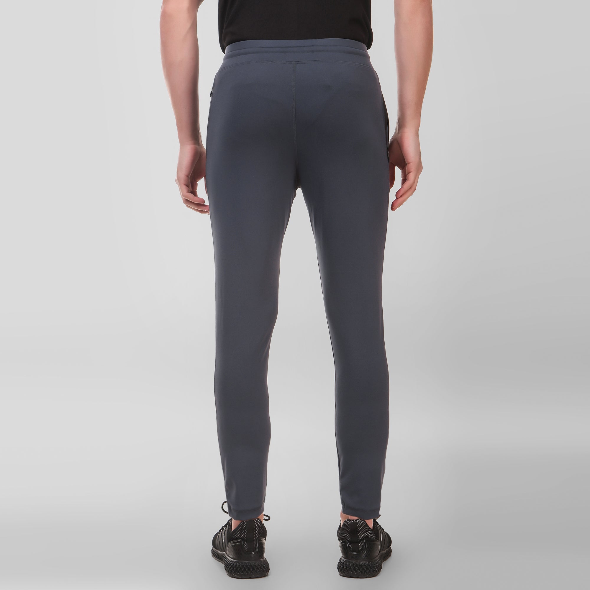 Men Grey  4 Way Track Pant