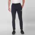 Men Stretchable Blue Track Pant