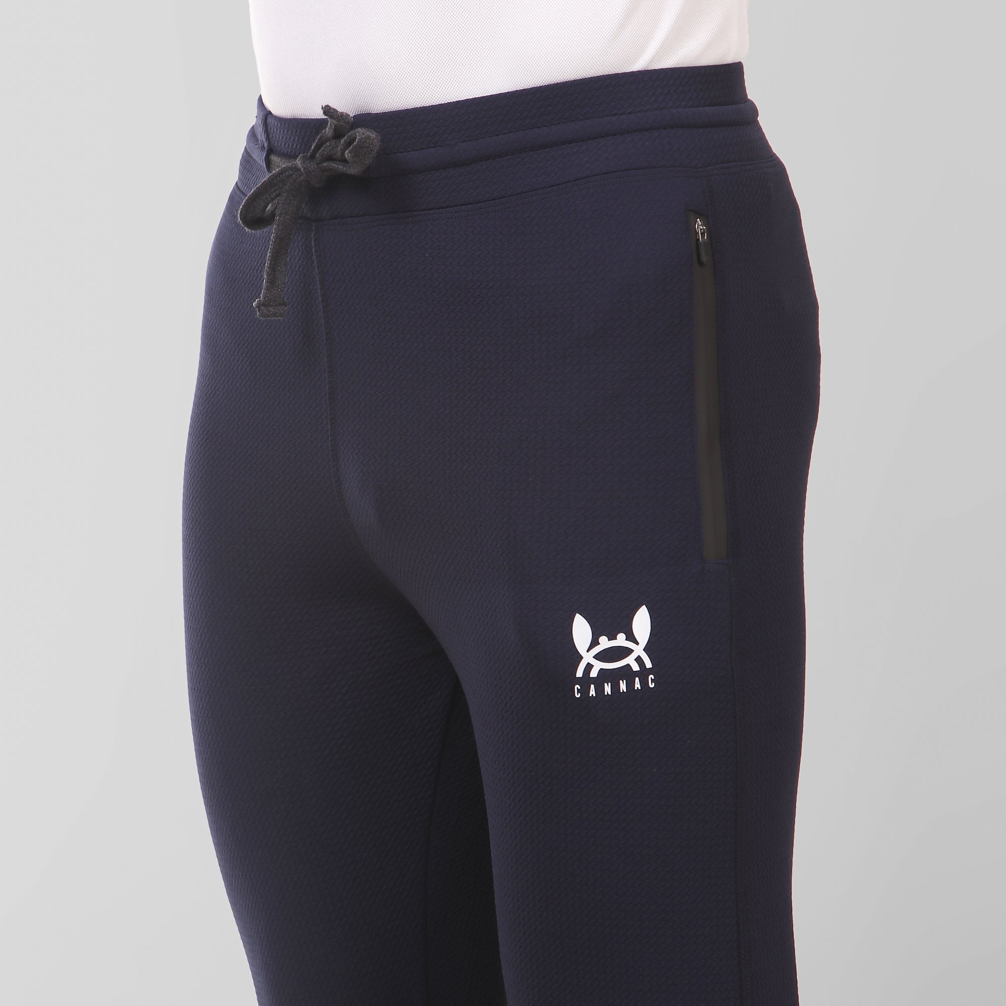 Men Stretchable Blue Track Pant