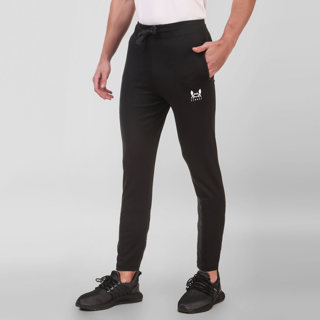 Men Black  4 Way Track Pant
