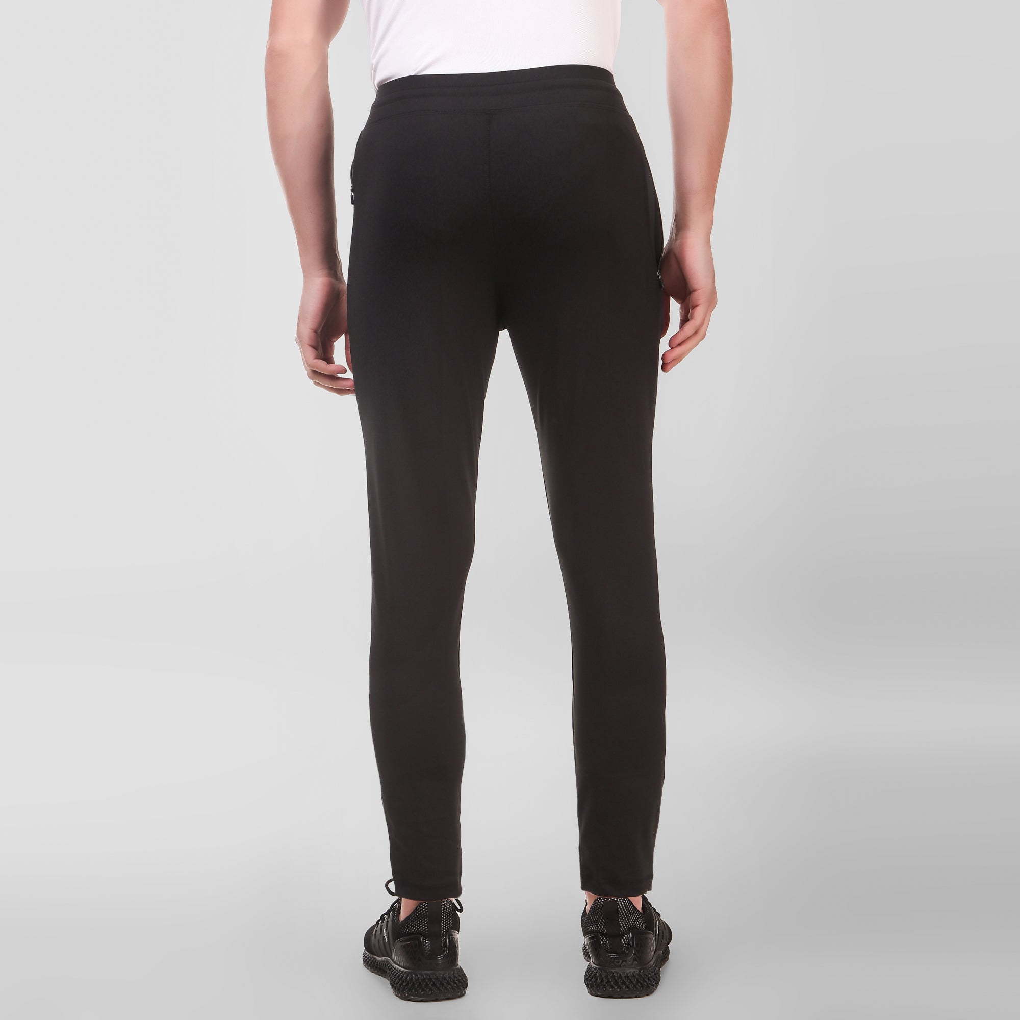 Men Black  4 Way Track Pant