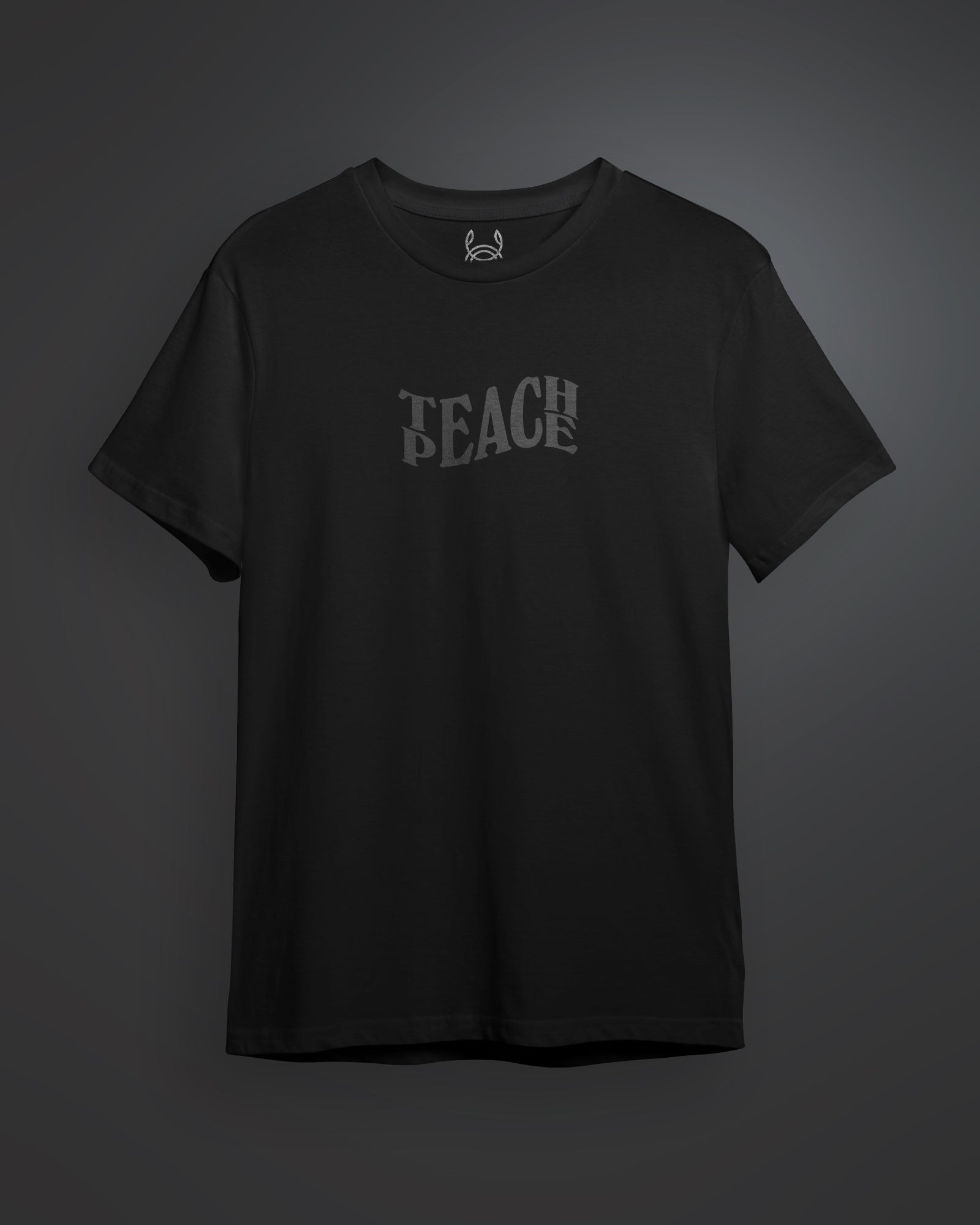 Teach Peace Printed Solid Regular Fit T-shirt