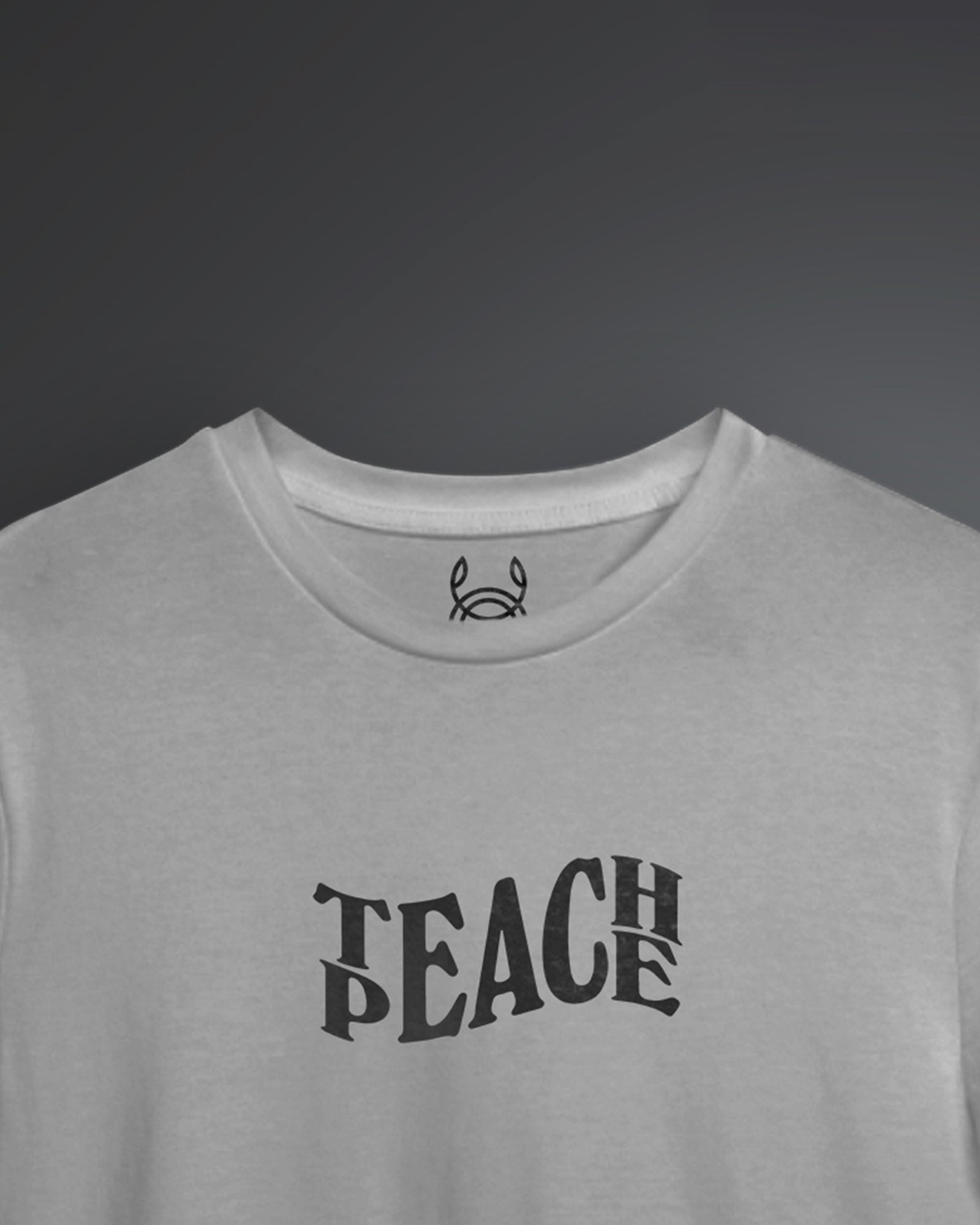Teach Peace Printed Solid Regular Fit T-shirt