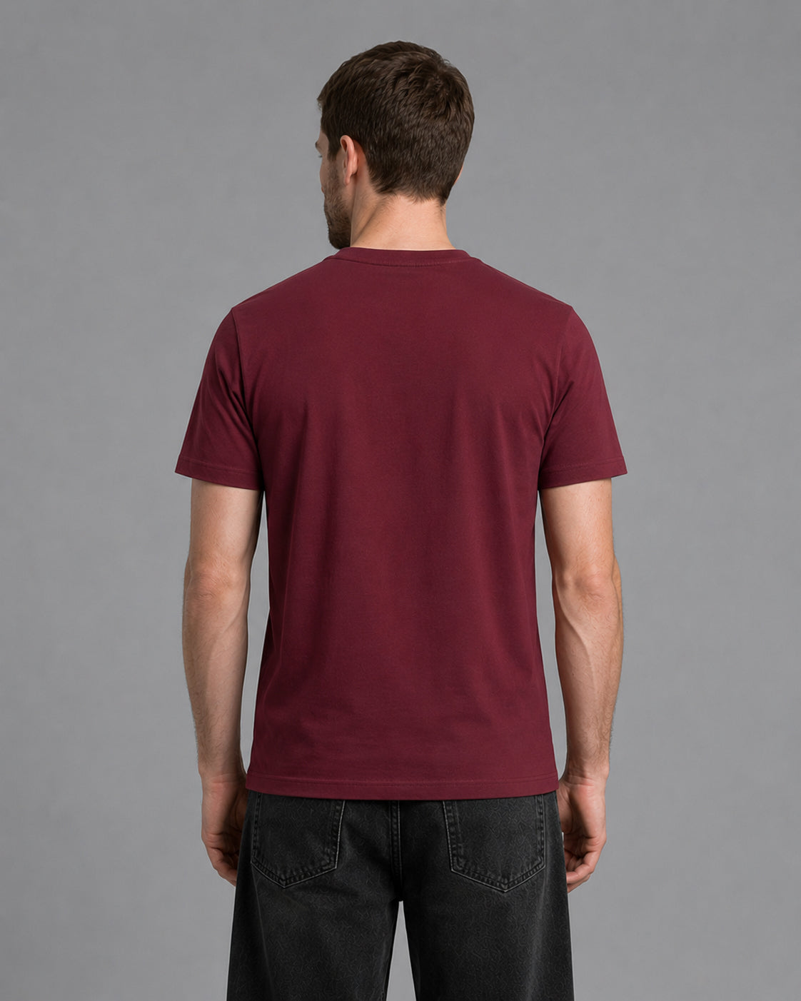 The "Everyday" Streetwear Basic T-Shirt in Rich Maroon